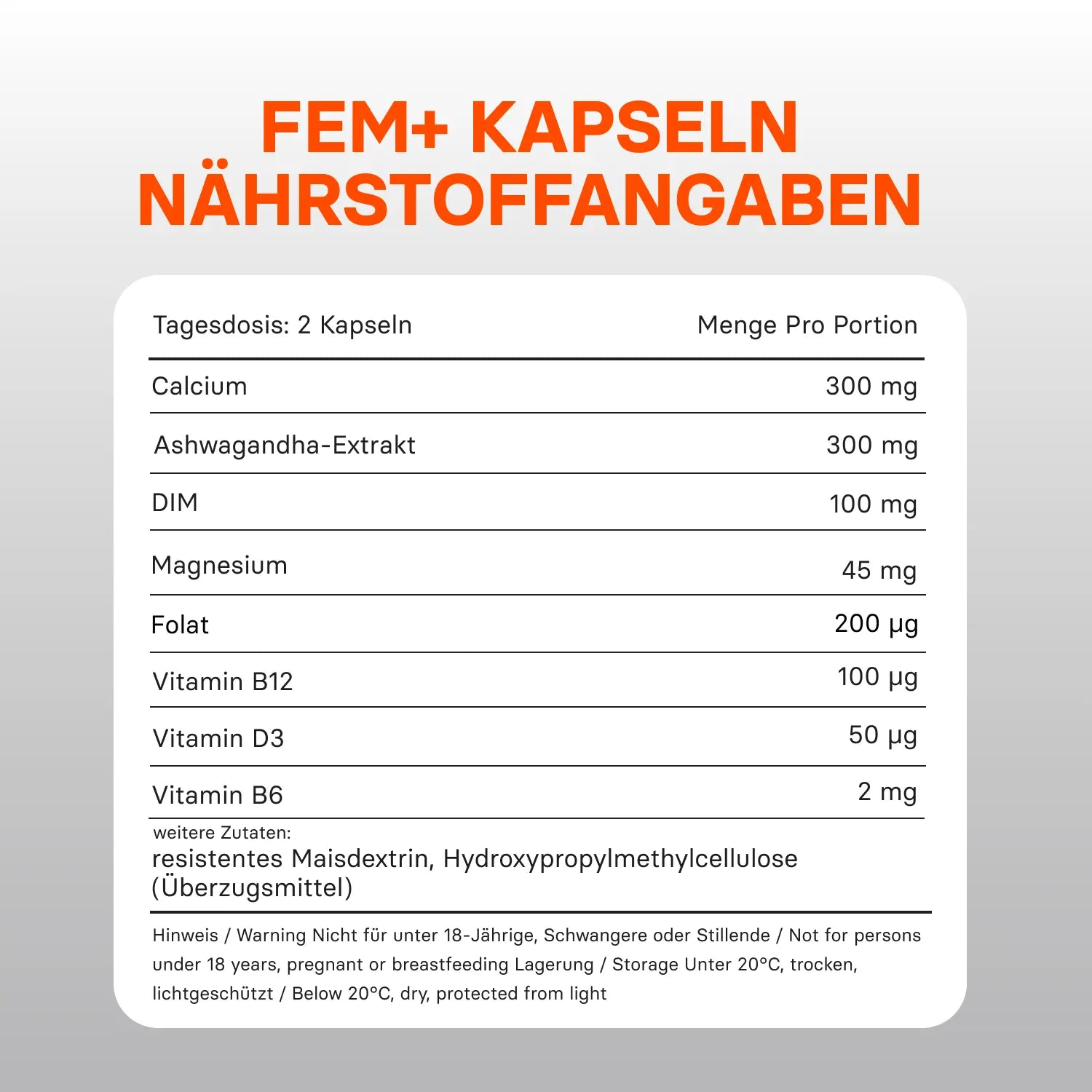 Fem⁺ - Formula - youngle