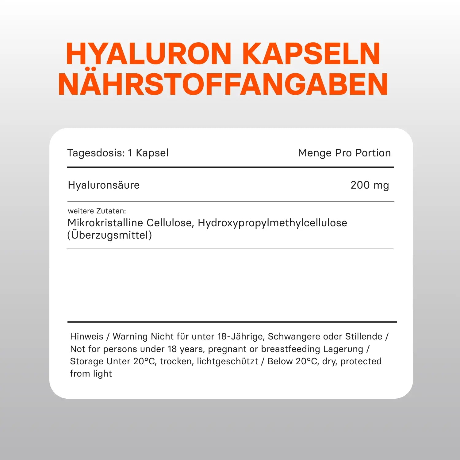 Hyaluron - Kapseln - youngle