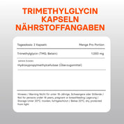 Trimethylglycin - Kapseln - youngle